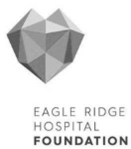 Greyscale logo for Eagle Ridge Hospital Foundation.